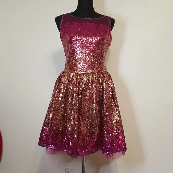 glitter dance dress High Shine Super Twirl Dress Rainbow Glitter Mermaid